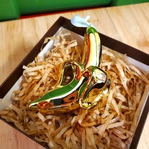 Jonathan Adler Gold Banana Ornament